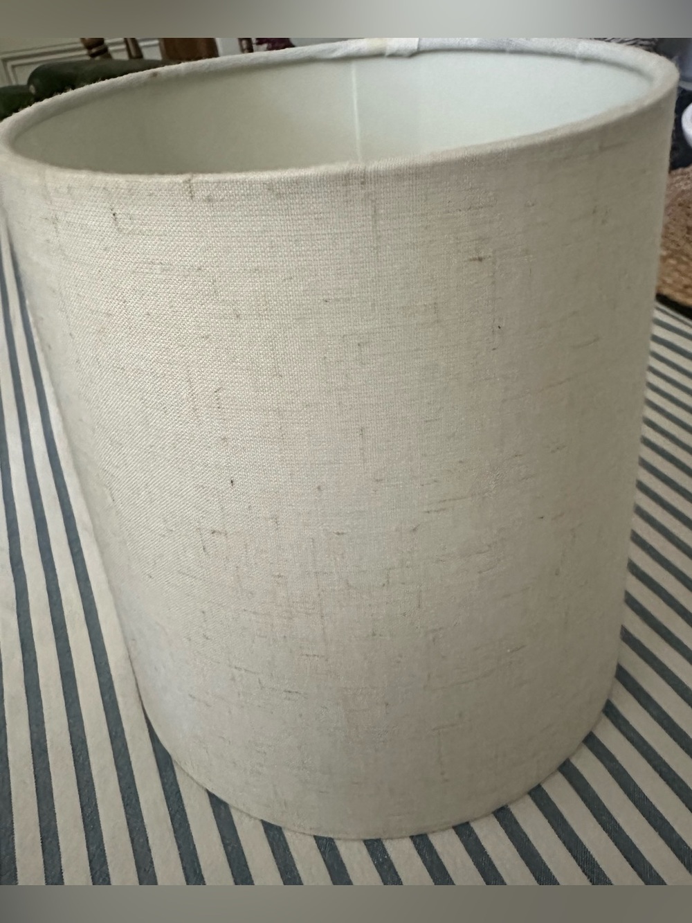 Unbranded Cream Linen Drum Lamp Shade